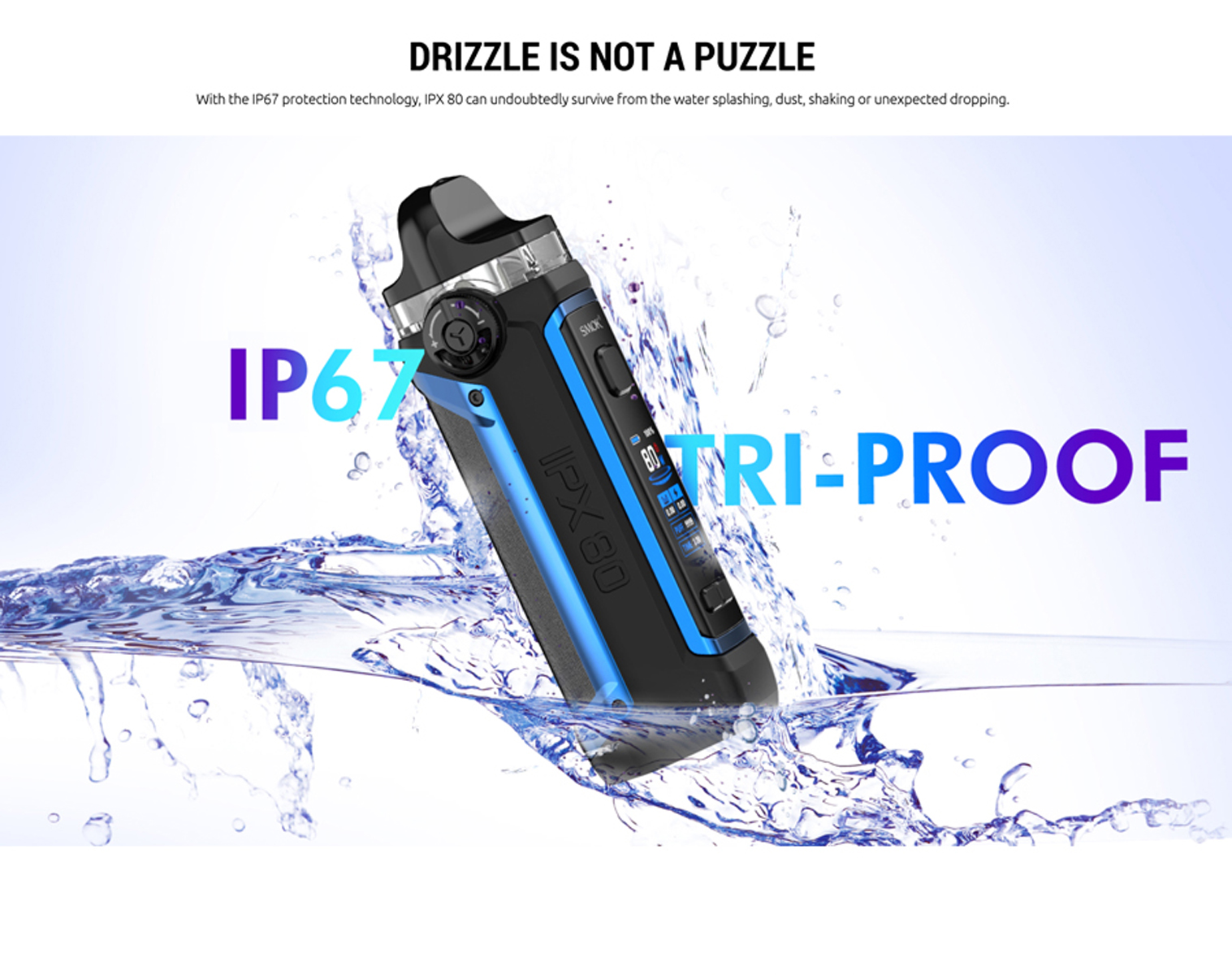 Smok IPX 80 waterproof