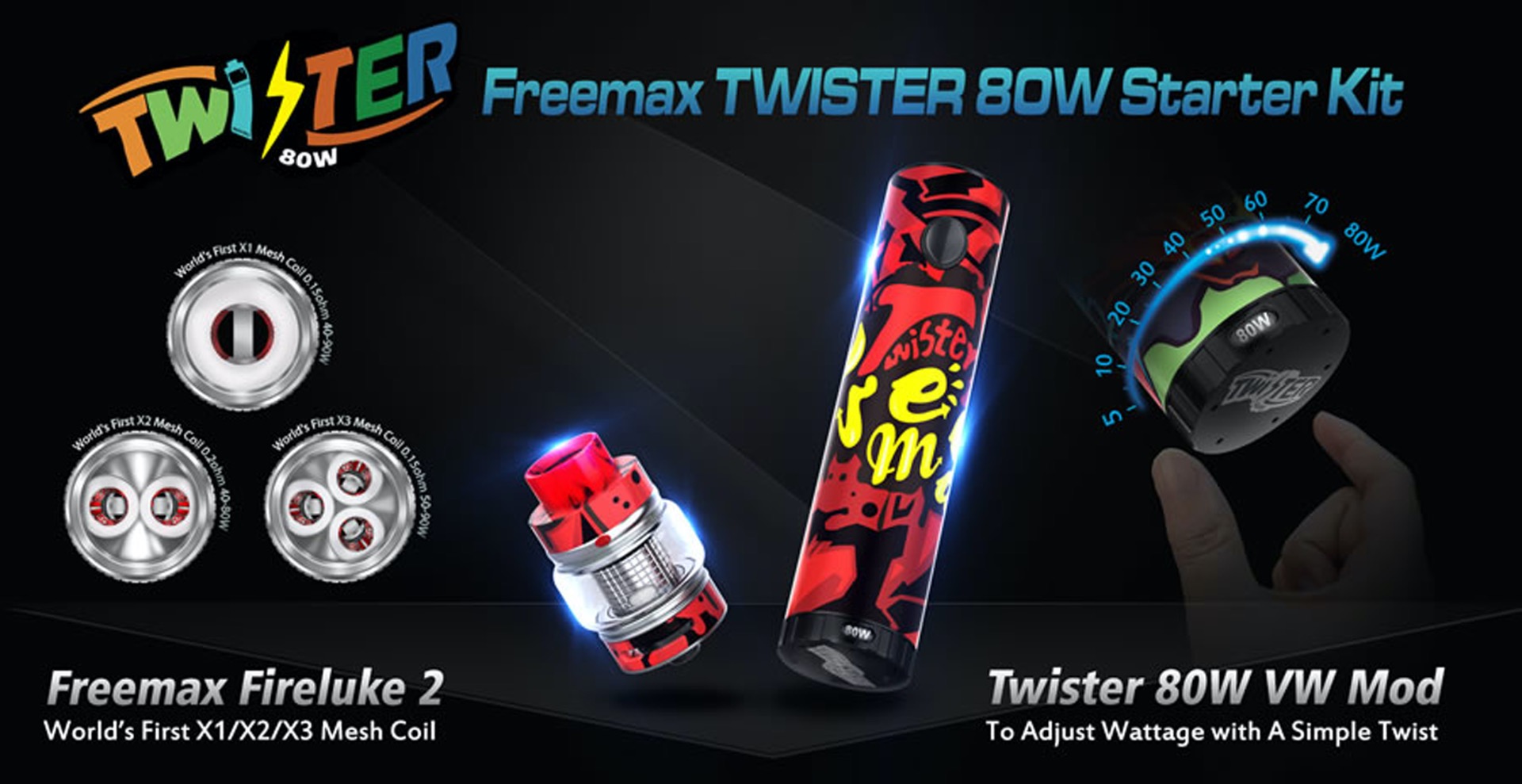 Freemax Twister 80W Kit image